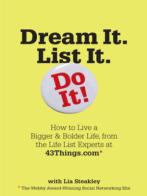cover image of Dream It. List It. Do It!